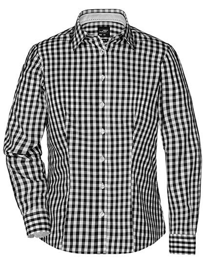 James&Nicholson - Ladies´ Checked Blouse