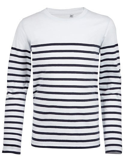 SOL´S - Kids´ Long Sleeve Striped T-Shirt Matelot