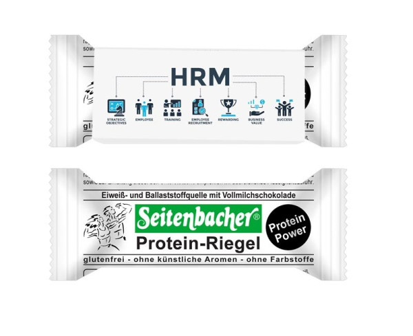 Seitenbacher Protein-Riegel im Werbeschuber