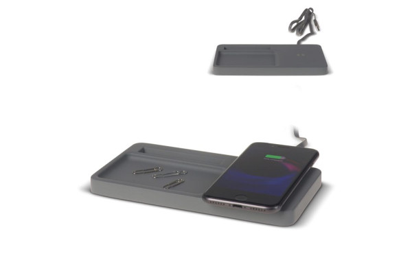 Limestone Desk organizer with wireless charger 5W