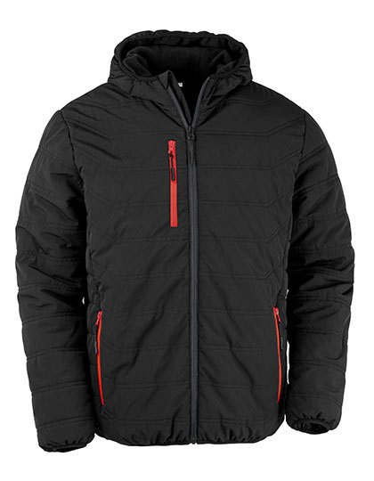 Result Genuine Recycled - Recycled Black Compass Padded Winter Jacket