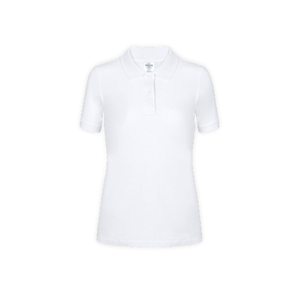 Frauen Weiß Polo-Shirt 