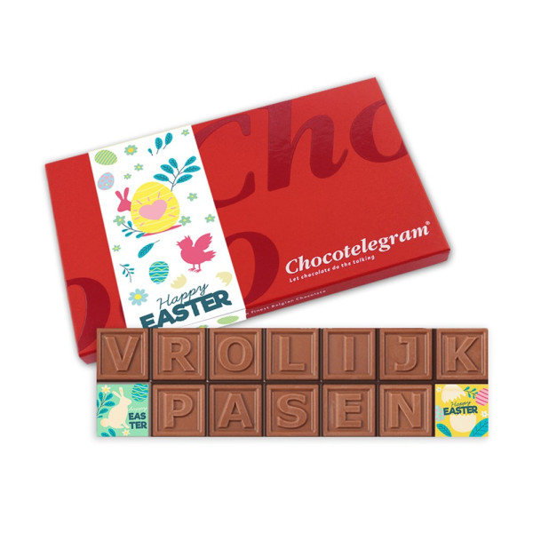 Chocotelegramm 14 “Frohe Ostern” (140 Gramm)