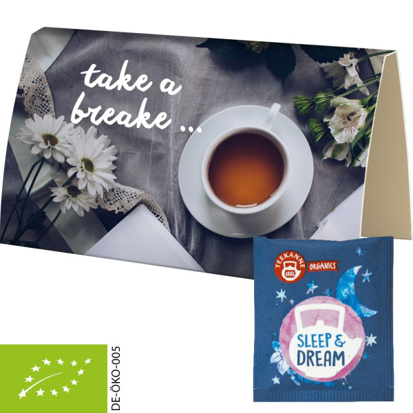 Bio Beuteltee Sleep & Dream, ca. 1,7g, Werbekarte gefaltet