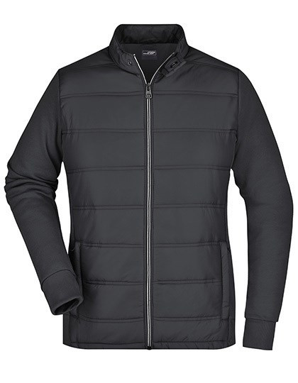 James&Nicholson - Ladies´ Hybrid Sweat Jacket