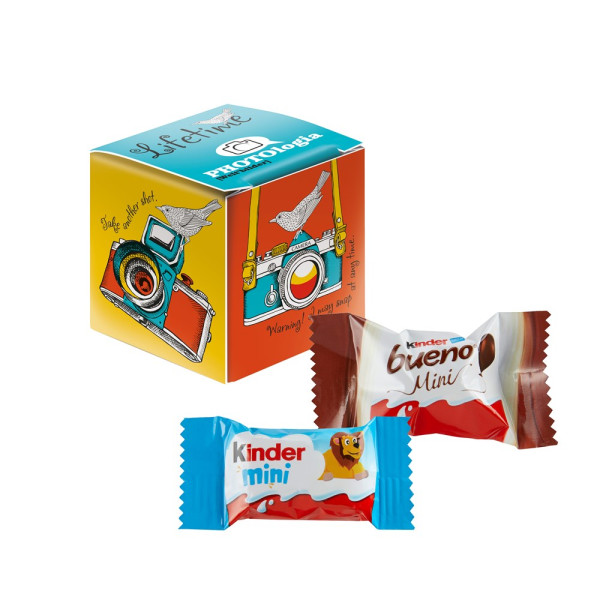 Mini Promo-Würfel m. kinder Mix