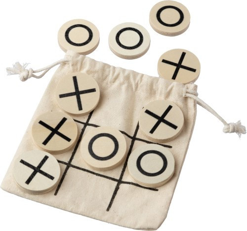 Natürliches Holz-Tic-Tac-Toe-Spiel Waltraud