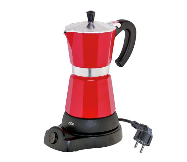 Cilio Espressokocher CLASSICO 6 Tassen rot, elektrisch