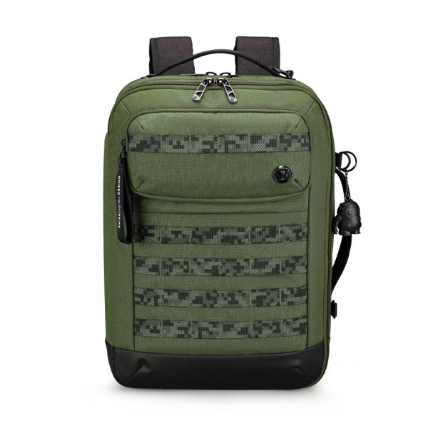 Swissdigital Design BERG Dark Green Hybrid Briefcase