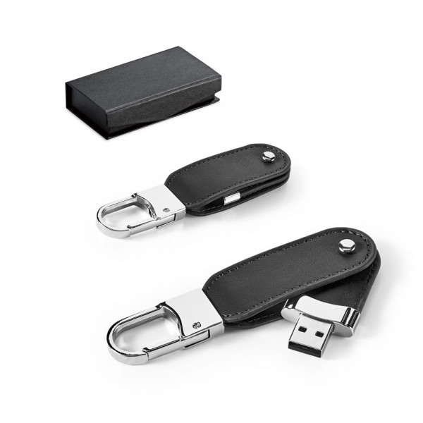 BRAGG 8GB. USB-Speicher mit 8GB und Karabinerclip aus PU