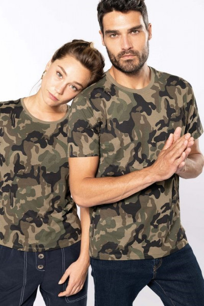 Kariban Kurzarm-T-Shirt Camo