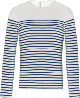 Striped Weiß / Marine