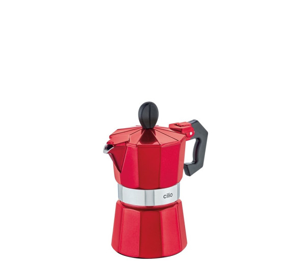 Cilio Espressokocher CLASSICO, 1 Tasse, candy red