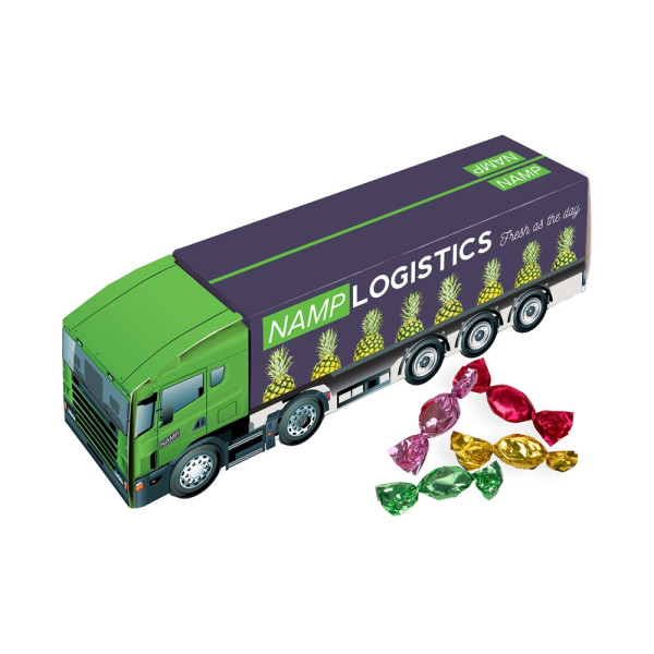 LKW mit Metallic Sweets