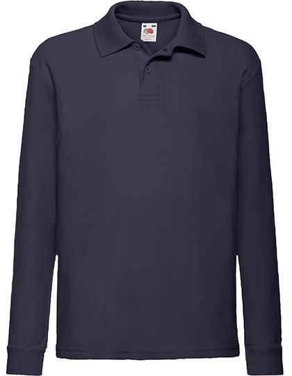 Fruit of the Loom - Kids´ Long Sleeve 65/35 Polo