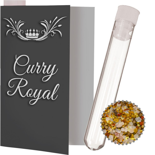 Royal Curry, ca. 8g, Express Reagenzglas mit Werbekarte