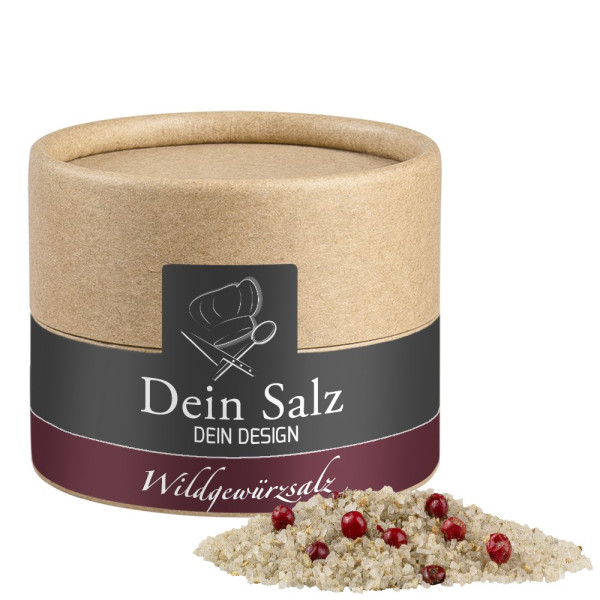 Wildgewürzsalz, ca. 45g, Biologisch abbaubare Eco Pappdose Mini