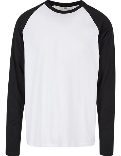 Build Your Brand Basic - Men´s Contrast Raglan Longsleeve T-Shirt