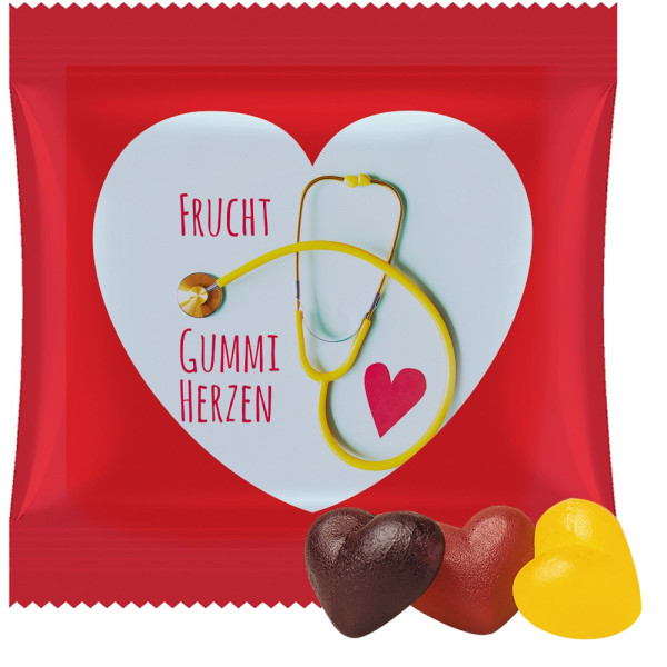 Fruchtgummi-Herzen, ca. 20g, Maxi-Tüte