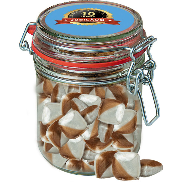 Minz-Ecken Bonbons, ca. 200g, Bonbonglas Maxi