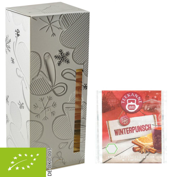 Bio Beuteltee Winterpunsch, 24 Stück, 54g, Faltschachtel Teetower