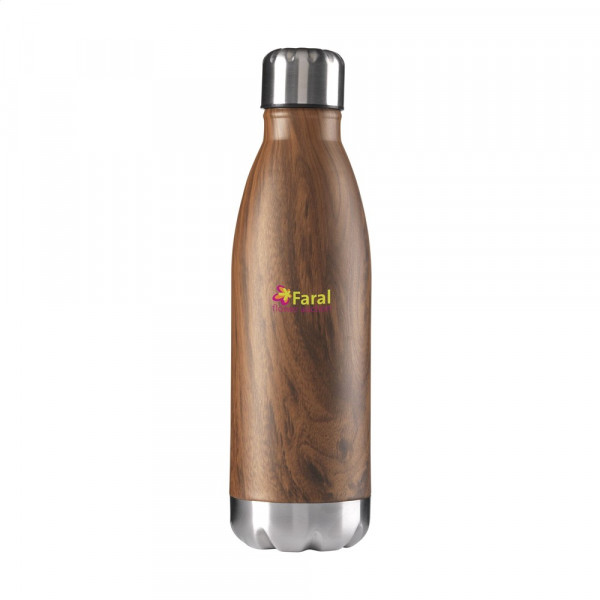 Topflask Wood 500 ml Trinkflasche