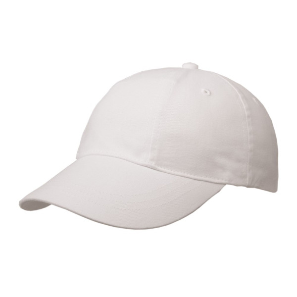 Brushed 6 Panel Cap, Turned Top