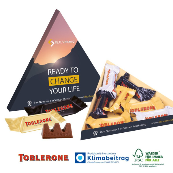 TOBLERONE Minis in Präsentbox Dreieck