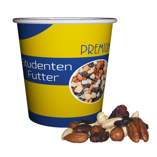 Premium Studentenfutter, ca. 40g, Snackbecher Mini