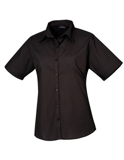 Premier Workwear - Women´s Poplin Short Sleeve Blouse