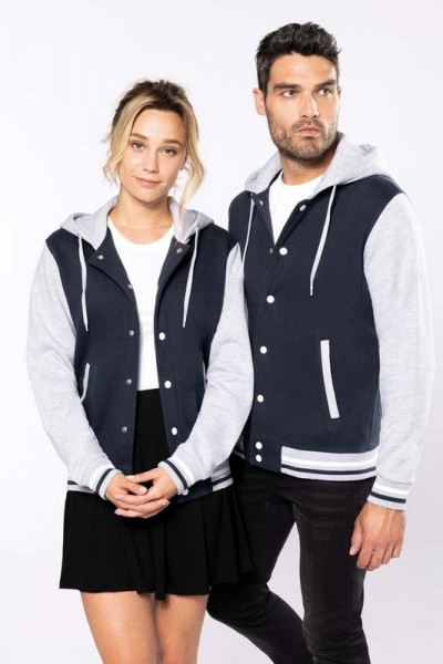 Kariban Unisex College Jacke mit Kapuze