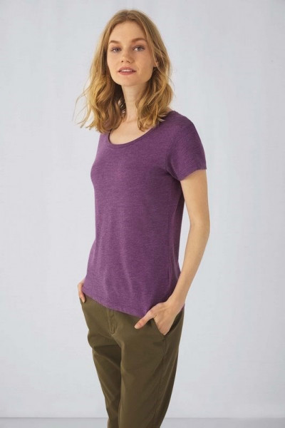 B&C Ladies' TriBlend crew neck T-shirt