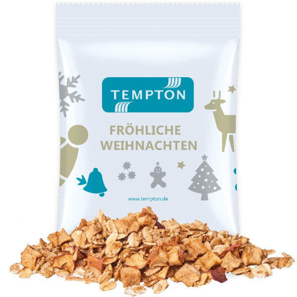 Crunchy Weihnachtsmüsli Apfel-Zimt, ca. 60g, Maxi-Tüte