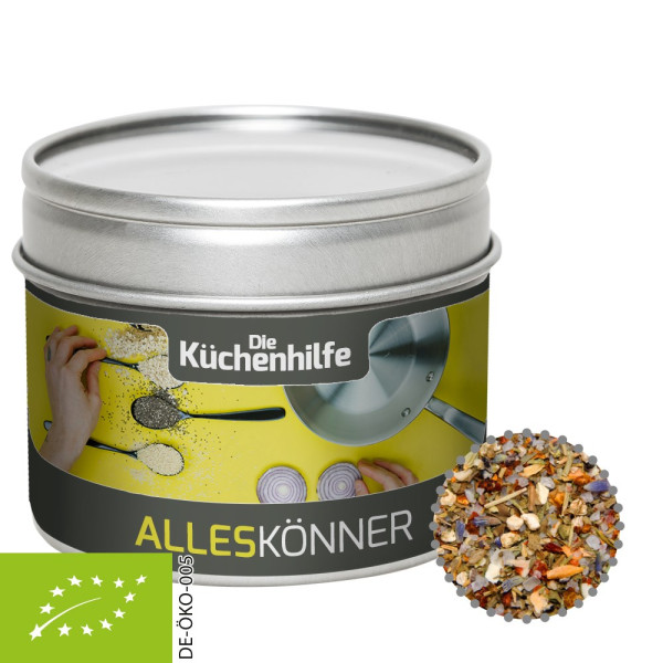 Bio Gewürzmischung Alleskönner, ca. 60g, Metalldose mit Sichtfenster