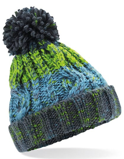 Beechfield - Junior Corkscrew Pom Pom Beanie