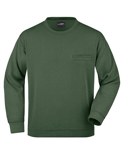 James&Nicholson - Men´s Round Sweat Pocket