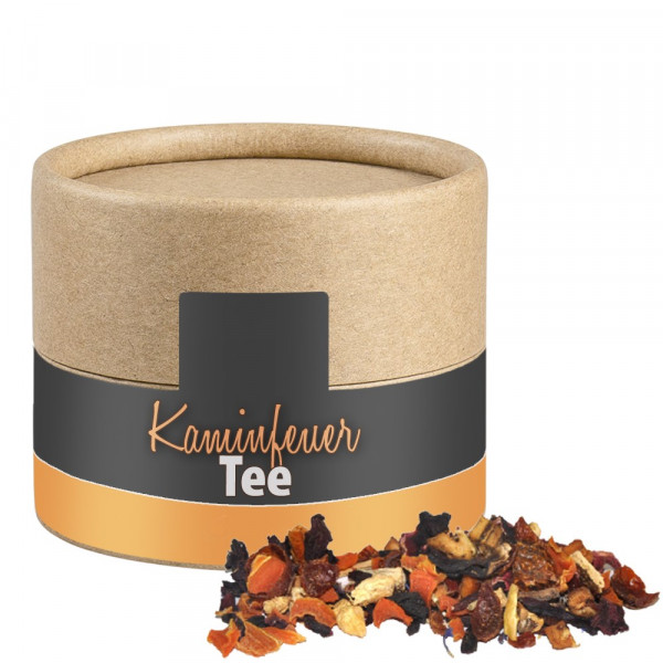 Kaminfeuer Tee, ca. 20g, Biologisch abbaubare Eco Pappdose Mini