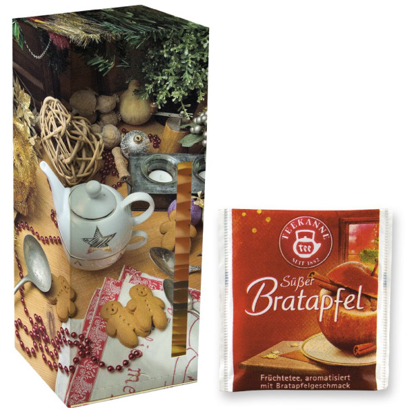 Beuteltee Bratapfel, 24 Stück, 60g, Faltschachtel Teetower