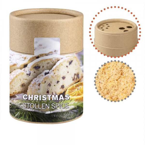 Gewürzmischung Stollen, ca. 85g, Biologisch abbaubarer Eco Pappstreuer Midi