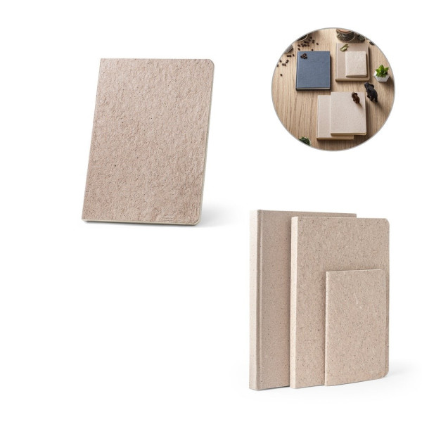 TEAPAD SEMI-RIGID. Notizbuch A5 mit semi-flexiblem Cover aus Teeblattverwertung (65%)