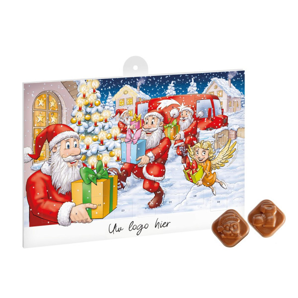 Adventskalender A4 mit Standardmotiv