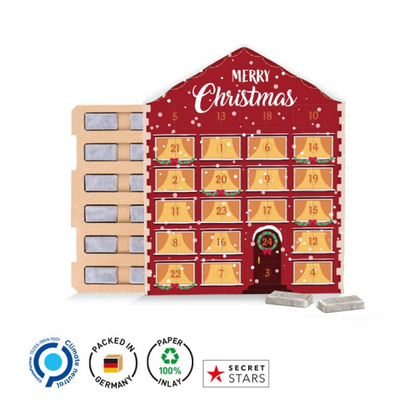 Täfelchen Adventskalender Haus ECO