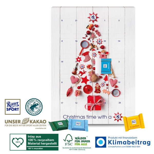 Wand-Adventskalender „Ritter SPORT“