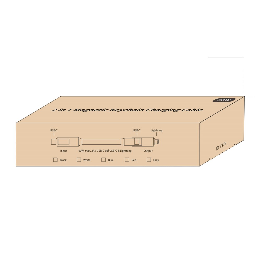 2 in 1 Magnetisches Schlüsselanhänger Ladekabel