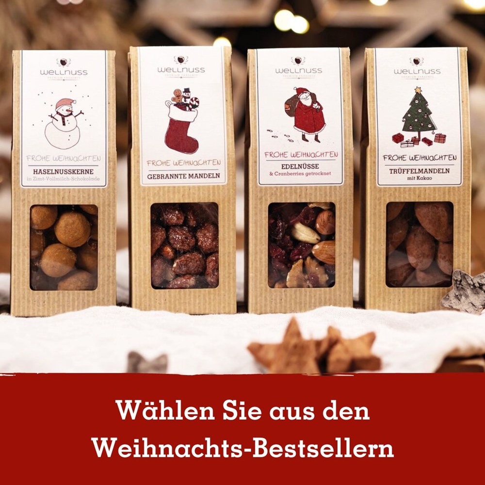 2 Weihnachts-Snacks im Geschenkkarton (versandfähig)