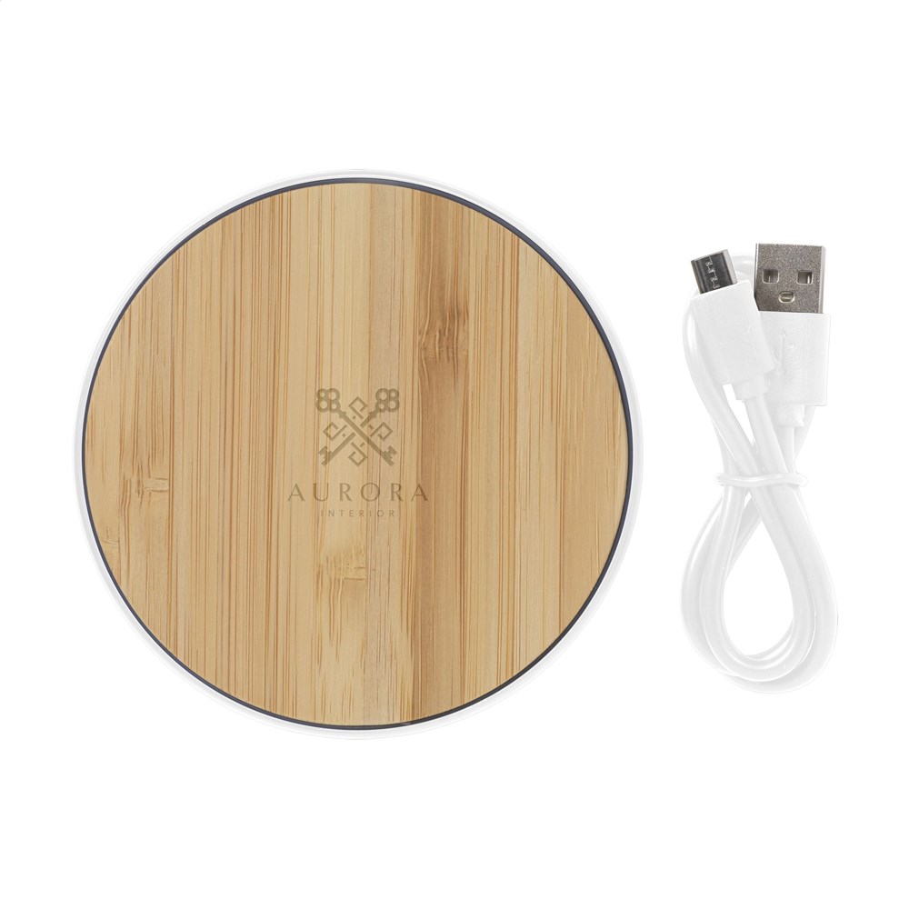 Bamboo 10W Wireless Charger Schnelladegerät